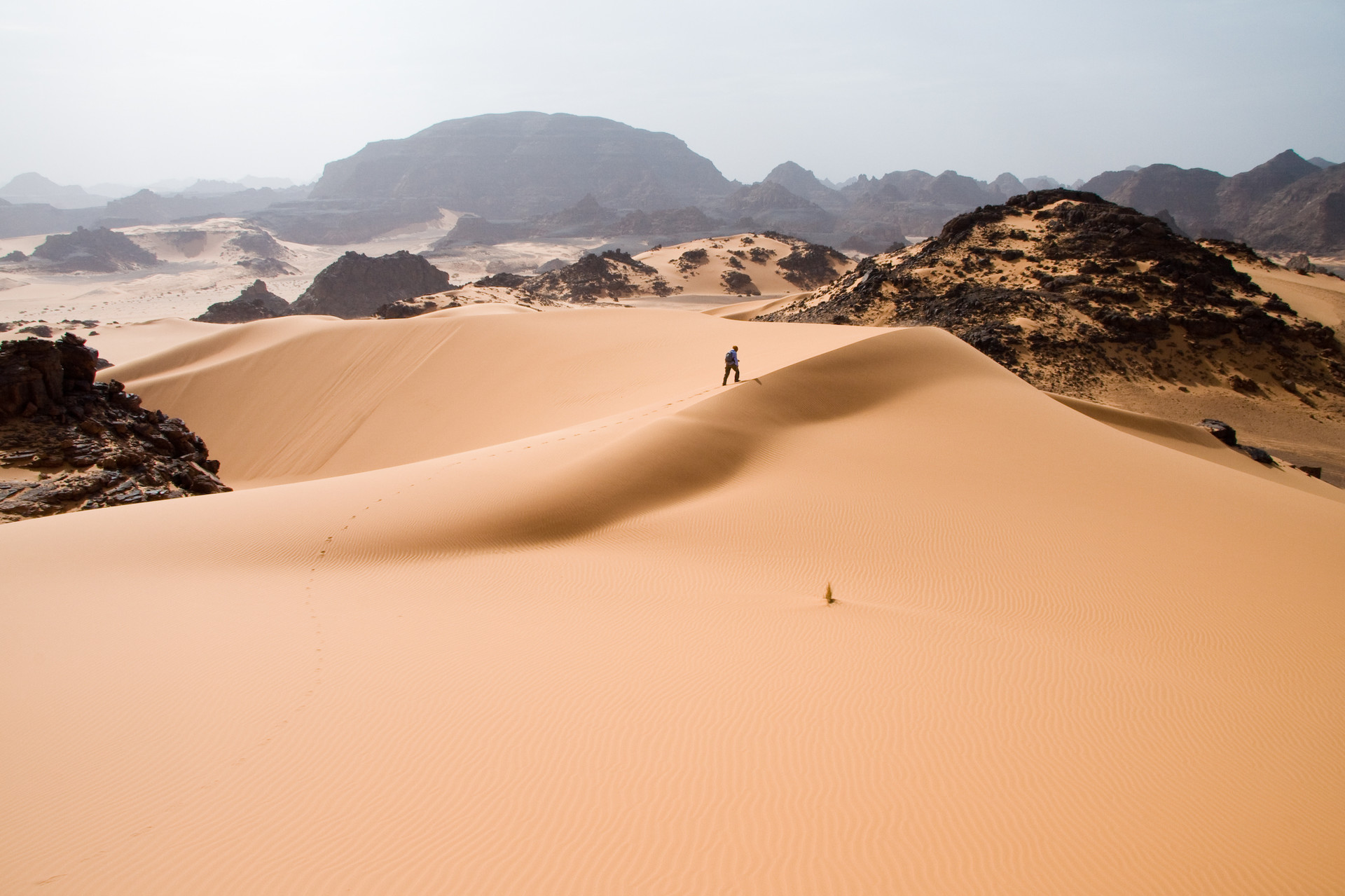 Tadrart Acacus, una zona desértica en el oeste de Libia, parte del Sahara.